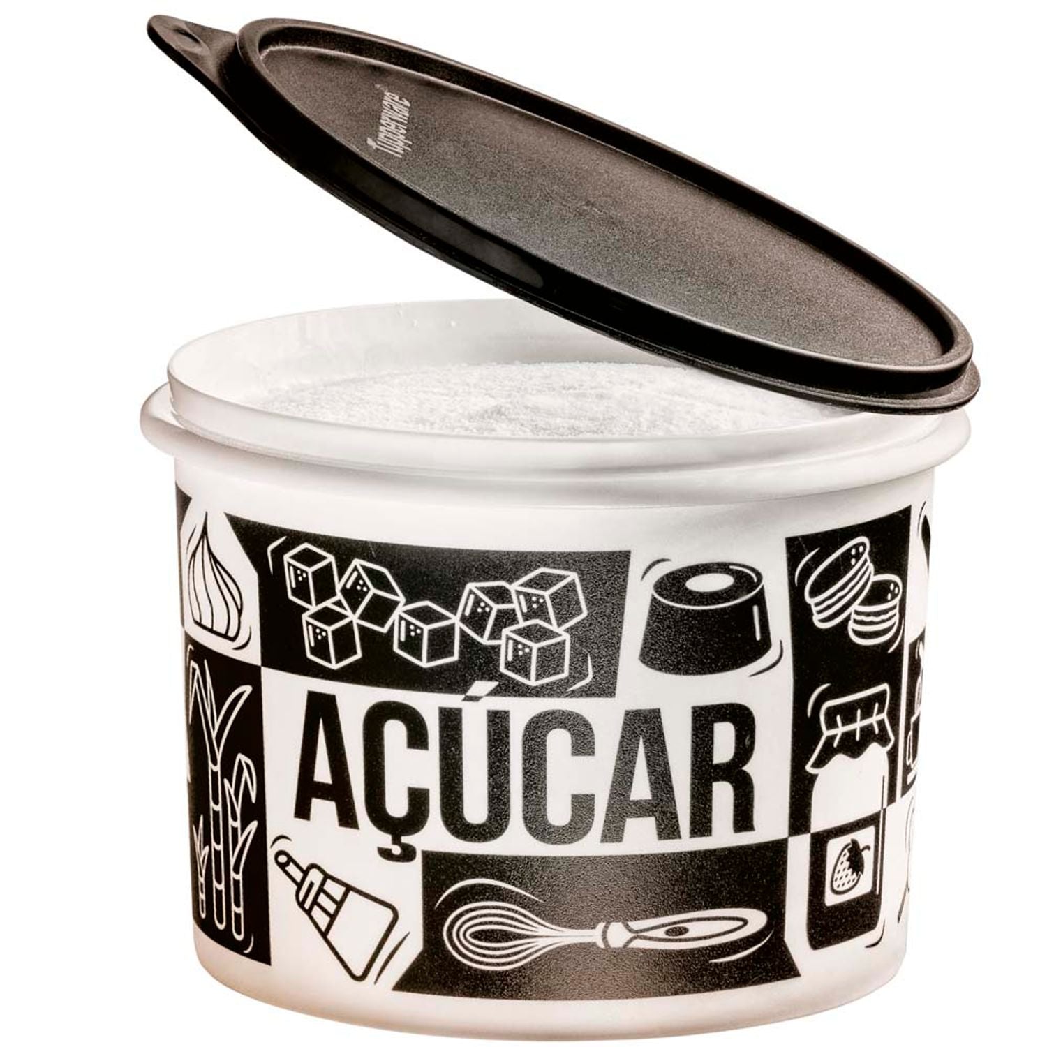 Pote p/ alimentos Tupper Caixa Açúcar Tupperware 1,4Kg Pop Box